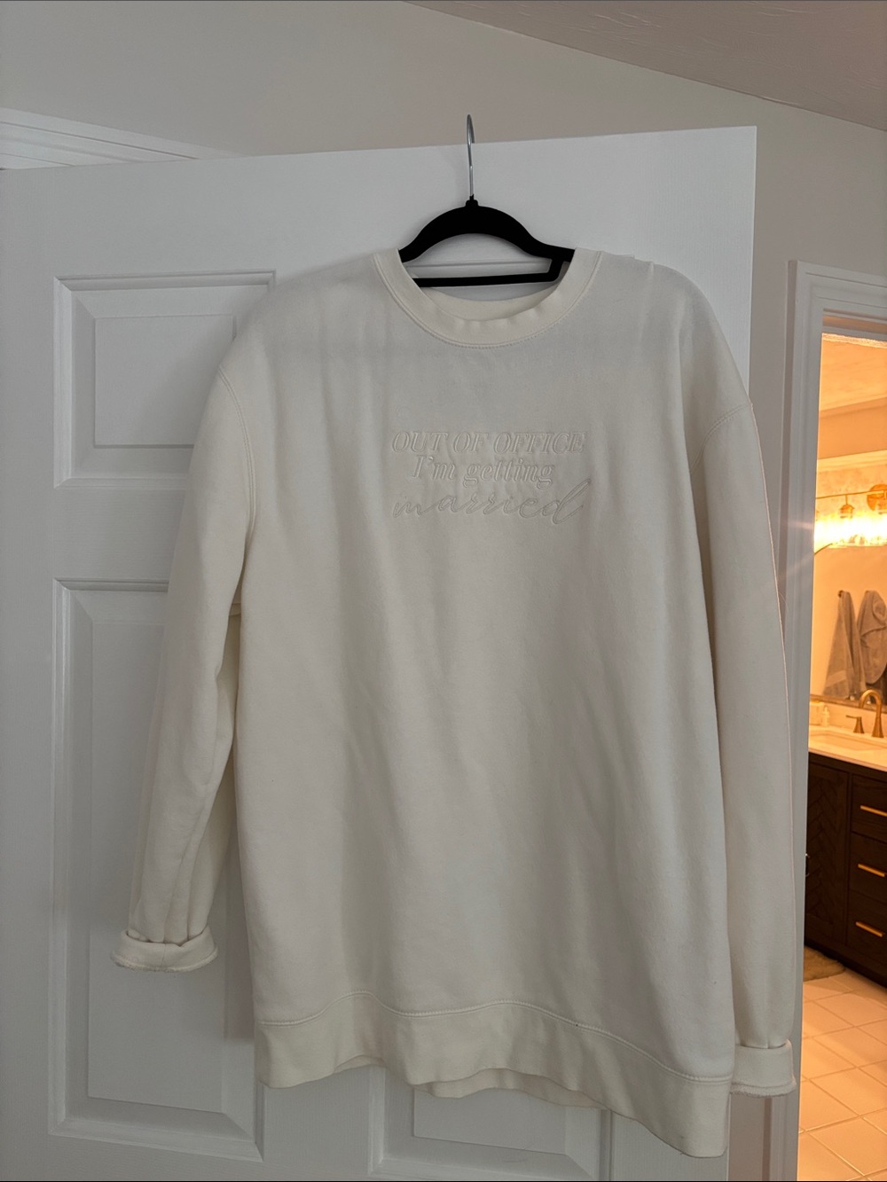 Booty by Brabants Embroidered Crewneck Sweatshirt bride